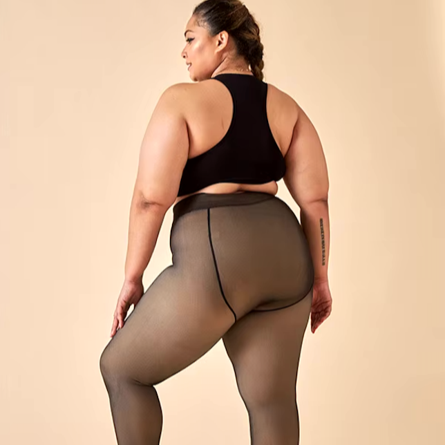 Le collant in poliestere trasparente