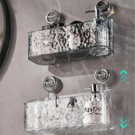 Praktische wandplank zonder boren voor de badkamer